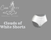 Clouds of White Shorts