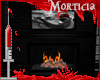 !M Black Brick Fireplace