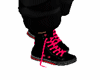 Pink Black Sneakers