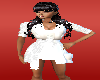 disco white wow dress