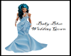 Baby Blue Wedding Gown