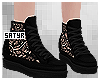 Black Lacey Sneakers