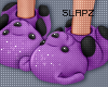 !!S Bear Slippers Purple