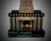 stone & marble fireplace