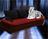Red & Blk Tiger Couch