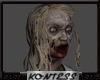 Zombie female head