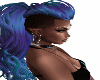 (x) purple blue hair