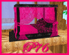 [P76]Pink N blk bed