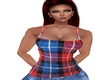 Tank Top Red Blue Plaid