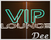 Animated VIP Teal Sign
