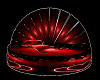 Red Club Peacock Sofa