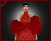 Red Fur Scarf