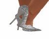 Shoes silver diamond