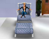 Blue  rock chair