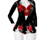 red&blk roses sexy shirt