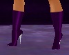 Purple Latex Boots
