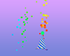 B-day Hat w Particles