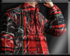 $ Red Check Anorak
