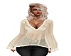 ASL Beige Sheer Top