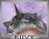 K| Unicorn headband Silv