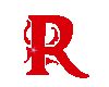 Letter R Red Sticker