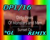 DP1/16-DIRTY  PAWS