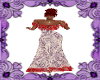 PE Red n Ivory Lace Gown