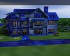 nice blue house home