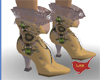 Victoriana Boots Gold