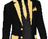 Black and gold suit top