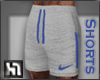 [H1] Gray/Blue Shorts