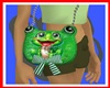 [e] Kid Green Frog Bag
