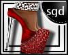 !SGD Red Nehelet Heels