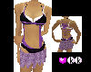 (KK) Purple Bitsa Dress