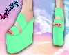 Pastel Green Wedges