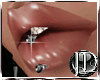 (JD)Onyx Lip ring