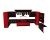 Blk/Red Sunflwr Kitchen