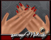 Sizzle Red Nails BlkTip