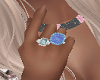 R Hand Blue Diamond Ring