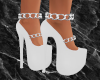 White Chained Heels