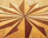 wooden star rug