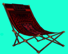 Red Pattern Deck Chair