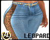 Leopard Ankle Fray Jeans