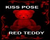 Kiss Pose Red Teddy 