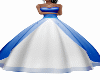 BluenWhite Wedding Gown