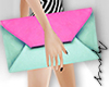 PinkMint Envelope Bag