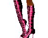 T7 Pink/Glit Laced Boots