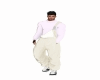 salopette blanche homme