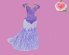 lavender feather gown