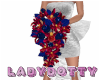 dark blue & red boquet